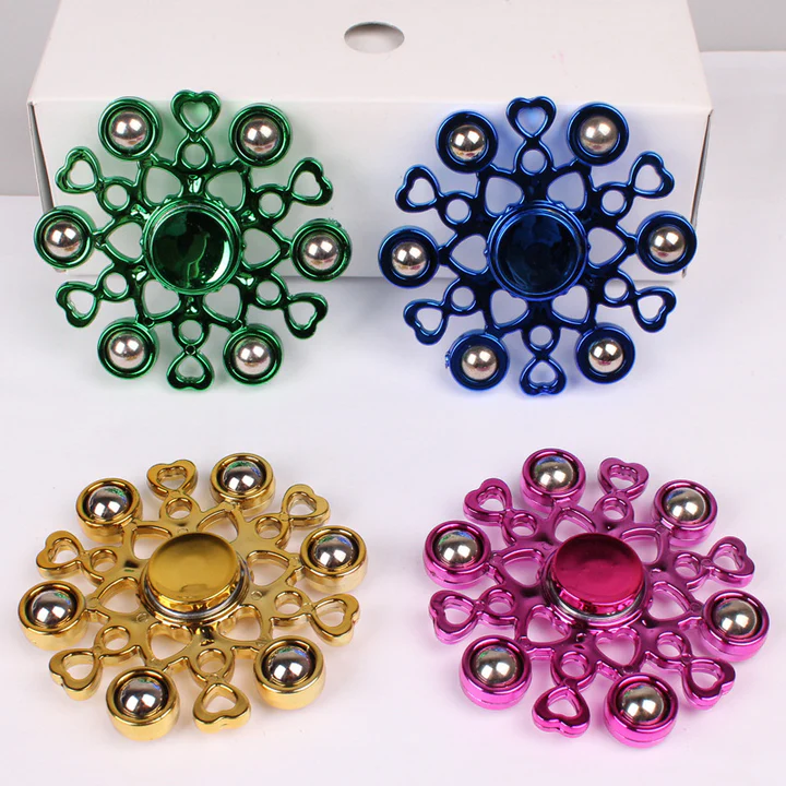 Electroplated steel ball fingertip gyro